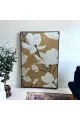   لوحه زينة حائط كانفاس ملمس خشن  باطار اسود 150×100سم 