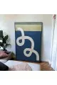   لوحه زينة حائط كانفاس ملمس خشن  باطار اسود 150×100سم 