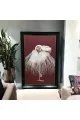   لوحه زينة حائط كانفاس ملمس خشن  باطار اسود 100×150سم 