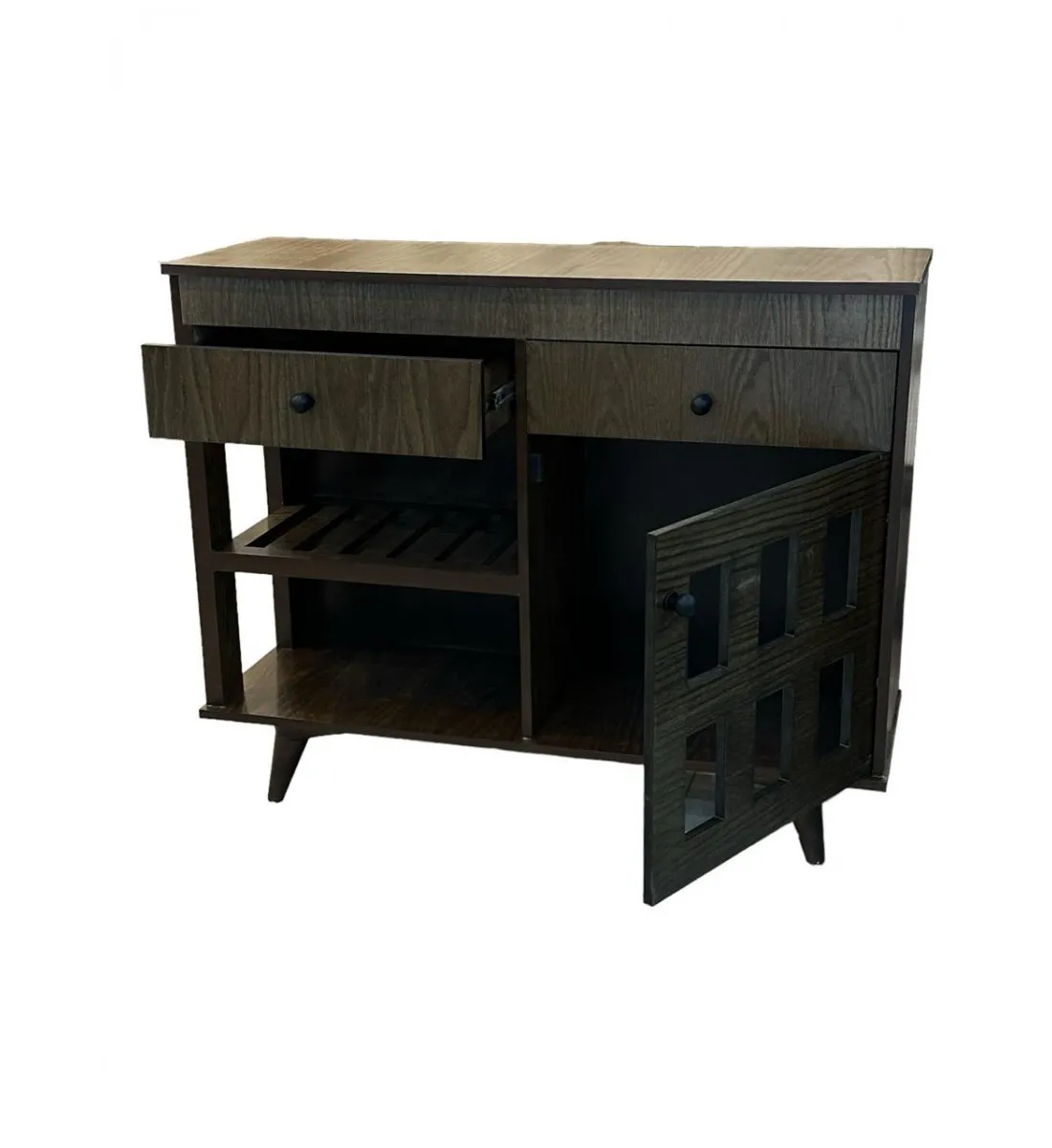  مدخل او دلاوب كافي 2 درج 1باب لون بني 120×95×40سم 