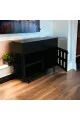  مدخل او دلاوب كافي 2 درج 1باب لون اسود 120×95×40سم 
