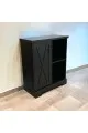 ركن  او دولاب كافي 2 درج 1باب لون اسود86×40×101سم 