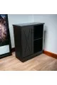 ركن  او دولاب كافي 2 درج 1باب لون اسود86×40×101سم 