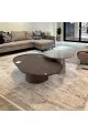 طقم طاولة خدمة خشب تصميم وابداع هندسي 35×120×80سم 