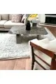 طقم طاولة خدمة سيرميك تصميم وابداع هندسي 37×130×75سم 