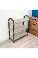 حامل أطباق بلاستيك3طبقات بيج 55×21×60سم 