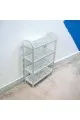 حامل أطباق بلاستيك4طبقات ابيض 55×21×81سم 