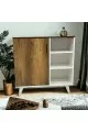  مدخل او دلاوب كافي 1 باب  لون بني 76×31×103سم 