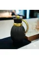    ترمس شاي وقهوة اسود  مخطط 1 لتر 