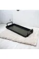 صحن تقديم اسود 28.50×13.50×2سم