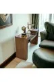كونسول-مدخل خشبي بني وسط مراي 145×40×77سم 