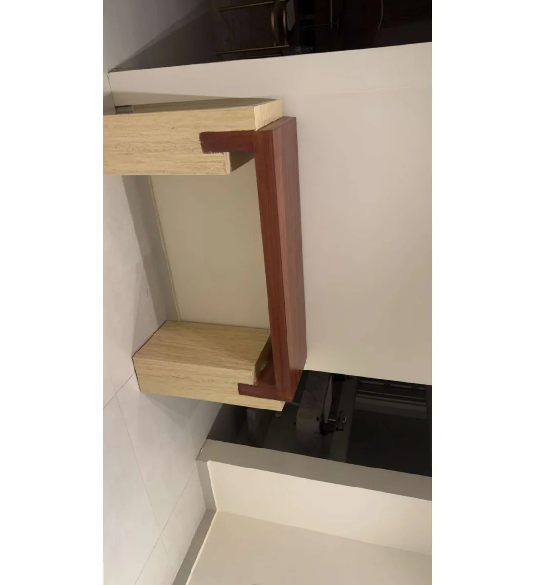 كونسول-مدخل بديل الرخام بني علي بيج  150×40×92سم 