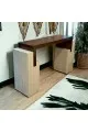 كونسول-مدخل بديل الرخام بني علي بيج  150×40×92سم 