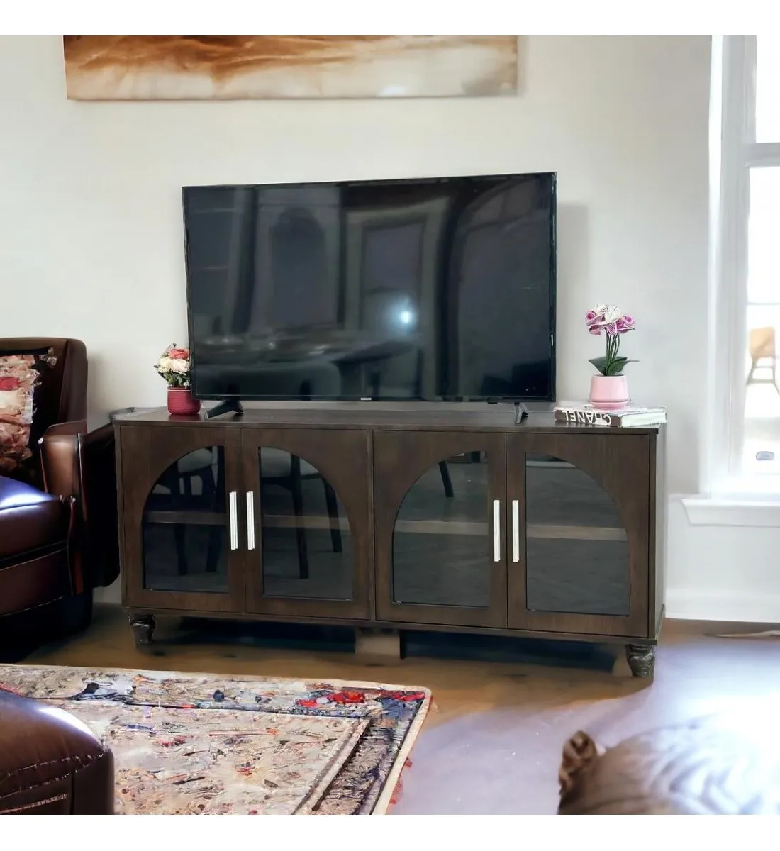   دولاب تخزين متعدد الاستخدامات  خشبي فاخر 70×160×40سم 