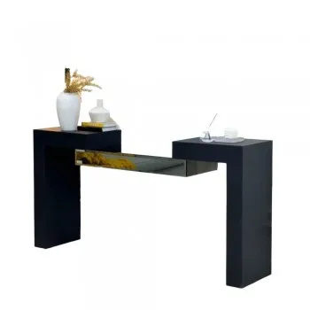 كونسول-مدخل خشبي اسود كبير مراي 170×40×100سم كونسول-مدخل خشبي اسود كبير مراي 170×40×100سم