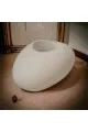   مركن سيراميك ابيض كبير فاخر 73×54×29سم 