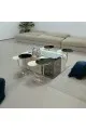 طقم طاولات كلاسيكي مع 4 خدمة  