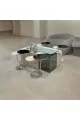 طقم طاولات كلاسيكي مع 4 خدمة  