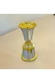  مبخره  استاينلس استيل فضي ذهبي 19×9×9سم 