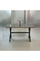 مدخل خشب بيج 120×40×80سم 