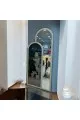 مراة قطعتين ارضيه زجاج جمب معتق اسو اطار خشب شامبين  100×200سم