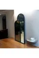 مراة  قطعتين ارضيه زجاج جمب معتق اسود  اطار خشب اسود 100×200سم