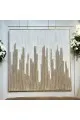 لوحة اطار شامبيون جبسية تصميم انيق 120×120سم 