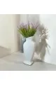 فازه سيرميك تصميم كلاسيك ابيض30×10×5سم 