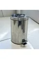 سطل مهملات - استيل  بدعاسة 8 لتر 