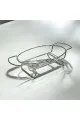 سخان بوفية صحن تقديم سيراميك لتسخين الطعام مزود بغطاء بتصميم فريد 12سم 