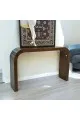 طاولة مدخل كلاسيكي خشب قشرة الجوز بني 160×35×100سم (المنتج تفصيل )
