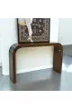طاولة مدخل كلاسيكي خشب قشرة الجوز بني 160×35×100سم (المنتج تفصيل )