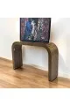 طاولة مدخل كلاسيكي خشب قشرة الجوز بني 135×78×35سم ( المنتج تفصيل )