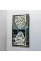 لوحة مراة  اسود  جبسية باطار خشبي اسود  105×80سم 