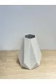 فازة سيراميك ابيض 25×9×9سم 