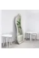 مرايا ستاند خشب بتصميم فريد باللون ابيض مقاس 180×75سم 