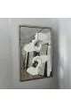 مراة جبسية  معتقة باطار خشبي شامبين 150×100سم (المنتج تفصيل )