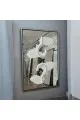 مراة جبسية  معتقة باطار خشبي شامبين 150×100سم (المنتج تفصيل )
