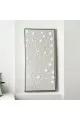 لوحة فنية بخطوط هندسية جبسية باطار شامبين 200×100سم (المنتج تفصيل )