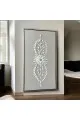 لوحة فنية -هندسية جبسية باطار شامبين 100×180سم  (المنتج تفصيل )