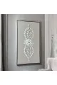 لوحة فنية -هندسية جبسية باطار شامبين 100×180سم  (المنتج تفصيل )