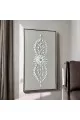لوحة فنية -هندسية جبسية باطار شامبين 100×180سم  (المنتج تفصيل )