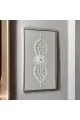 لوحة فنية -هندسية جبسية باطار شامبين 100×200سم  (المنتج تفصيل )