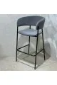كرسي سارا ميتال بار لون رصاصي 100×50×40سم 