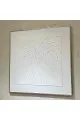  لوحة اطار ابيض  تصميم انيق 100×100سم 