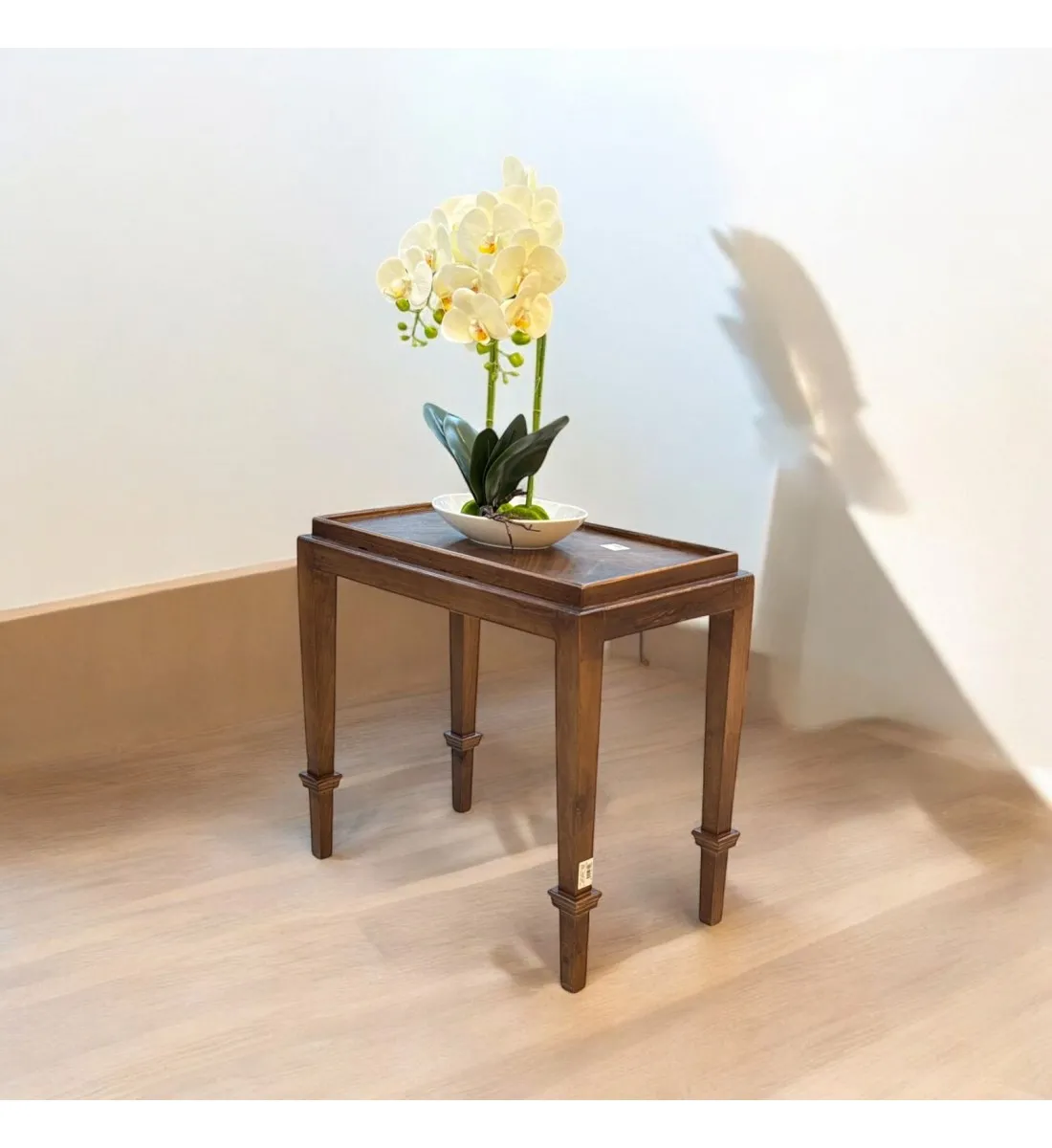 طاولة جانبية خشب الجوز تصميم كلاسيك عصري بني  60×35×57سم (منتج تفصيل )