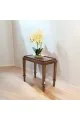 طاولة جانبية خشب الجوز تصميم كلاسيك عصري بني  60×35×57سم (منتج تفصيل )