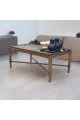 طاولة جانبية خشب الجوز تصميم كلاسيك عصري بني  120×70×50سم (منتج تفصيل )