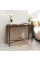 كونسول - مدخل خشب الجوز تصميم كلاسيك بني140×40×102سم (منتج تفصيل )
