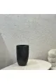 مزهرية للديكور سراميك اسود30×20×8سم